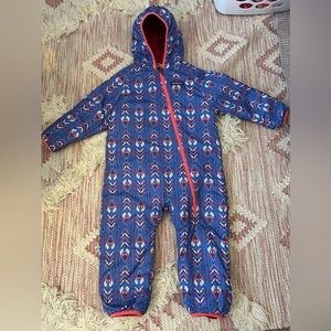 Patagonia one piece snow suit 18-24 months